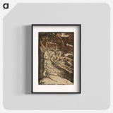 アートポスター-A Fisherman Drinking Beside His Canoe - ポール ゴーギャン Poster.