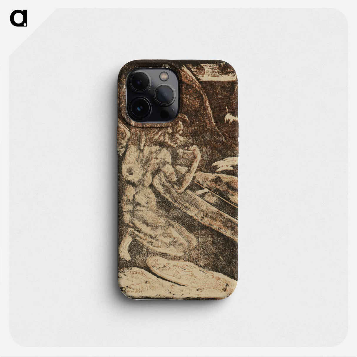 A Fisherman Drinking Beside His Canoe - ポール ゴーギャン Phone Case.