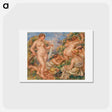 アートポストカード-Composition, Five Bathers - ピエール オーギュスト ルノワール Postcard.