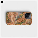 Composition, Five Bathers - Pierre-Auguste Renoir Phone Case.