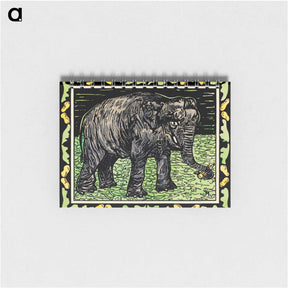 アートメモ帳-Olifant met fles - テオ ヴァン ホイテマ Memo.