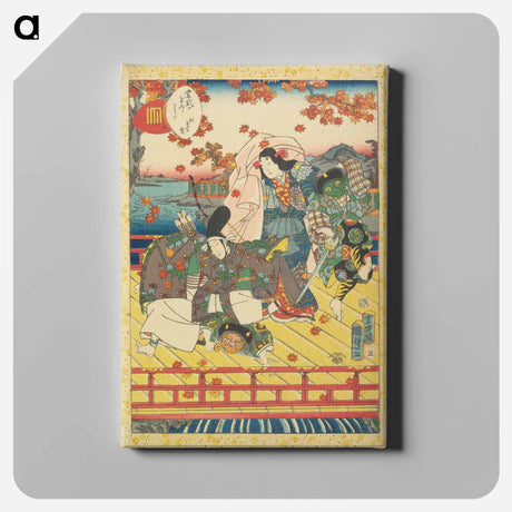 アートパネル-Momiji no ga
 - 歌川 国貞 Canvas.