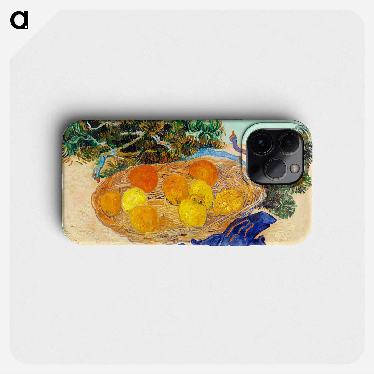 Still Life of Oranges and Lemons with Blue Gloves - フィンセント ファン ゴッホ Phone Case.