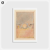 アートポストカード-Jerusalem, Plate 72, "And the Thirty-two Counties" - ウィリアム ブレイク Postcard.