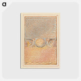 アートポストカード-Jerusalem, Plate 72, "And the Thirty-two Counties" - ウィリアム ブレイク Postcard.