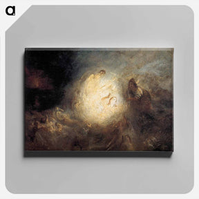 アートパネル-Undine Giving the Ring to Massaniello, Fisherman of Naples - ウィリアム ターナー Canvas.