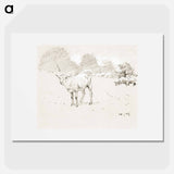 Sheep Grazing in a Field - Winslow Homer Poster.