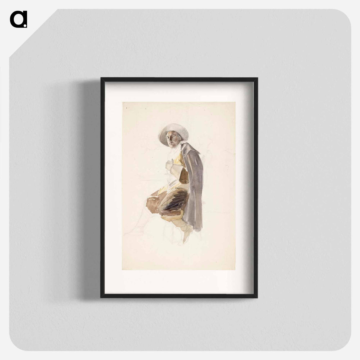 Nuori mies 1600-luvun soturin puvussa - アルバート エーデルフェルト Poster.
