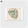 アートポストカード-The cartographic report of his majesty’s woods, forests, and land revenues - アンティーク地図 Postcard.