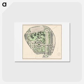 アートポストカード-The cartographic report of his majesty’s woods, forests, and land revenues - アンティーク地図 Postcard.