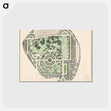 アートポストカード-The cartographic report of his majesty’s woods, forests, and land revenues - アンティーク地図 Postcard.