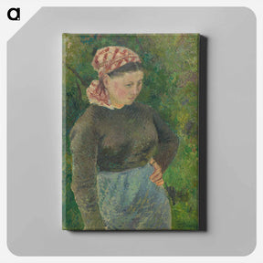 アートパネル-Peasant Woman - カミーユ ピサロ Canvas.