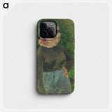 Peasant Woman - Camille Pissarro Phone Case.