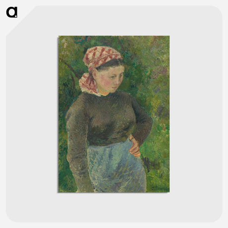 アートポストカード-Peasant Woman - カミーユ ピサロ Postcard.
