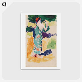 アートポストカード-Standing Figure - アンリ マティス Postcard.