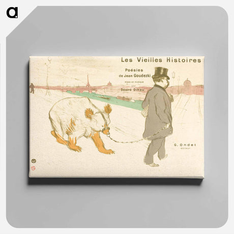 アートパネル-Les Vielles Histoires - アンリ ド トゥールーズ ロートレック Canvas.