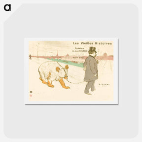 アートポストカード-Les Vielles Histoires - アンリ ド トゥールーズ ロートレック Postcard.