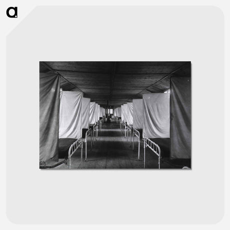 アートポストカード-Camp Hospital No. 11, St. Nazaire: Contagious Ward
 - 国立医学図書館 Postcard.