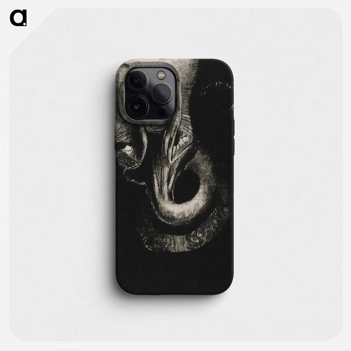 Oannes: "I, the first consciousness in Chaos, rose from the abyss to harden matter, to determine forms," - オディロン ルドン Phone Case.