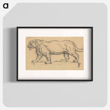 アートポスター-Jaguar drawing in high resolution by Paul Cézanne - ポール セザンヌ Poster.