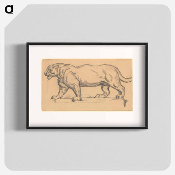 Jaguar drawing in high resolution by Paul Cézanne - Paul Cézanne Poster.