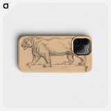 Jaguar drawing in high resolution by Paul Cézanne - ポール セザンヌ Phone Case.