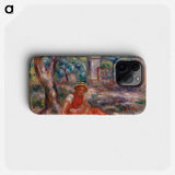 Girl at the Foot of a Tree - ピエール オーギュスト ルノワール Phone Case.