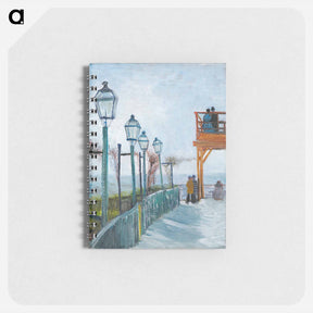 アートメモ帳-Terrace and Observation Deck at the Moulin de Blute-Fin, Montmartre - フィンセント ファン ゴッホ Memo.