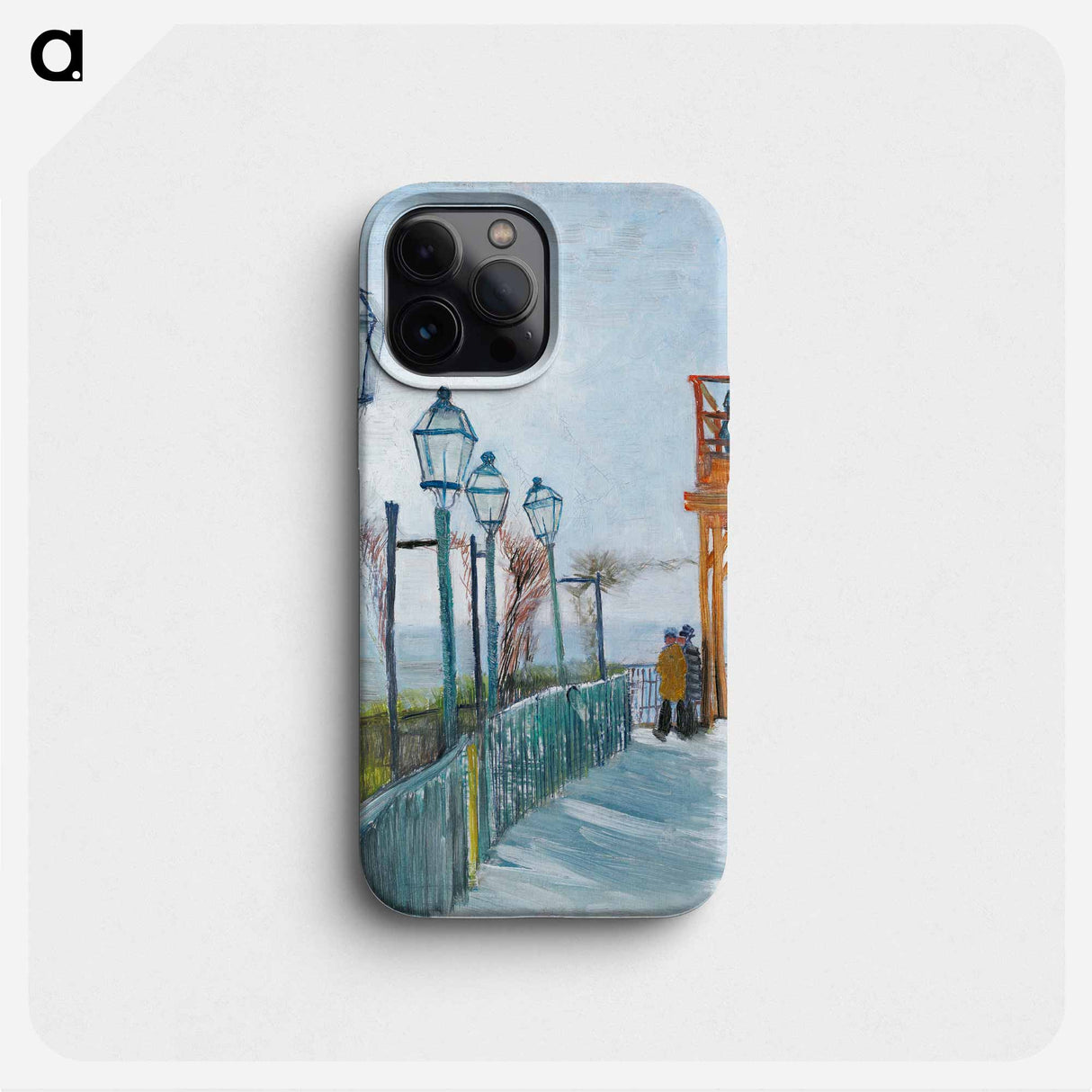 Terrace and Observation Deck at the Moulin de Blute-Fin, Montmartre - Vincent van Gogh Phone Case.