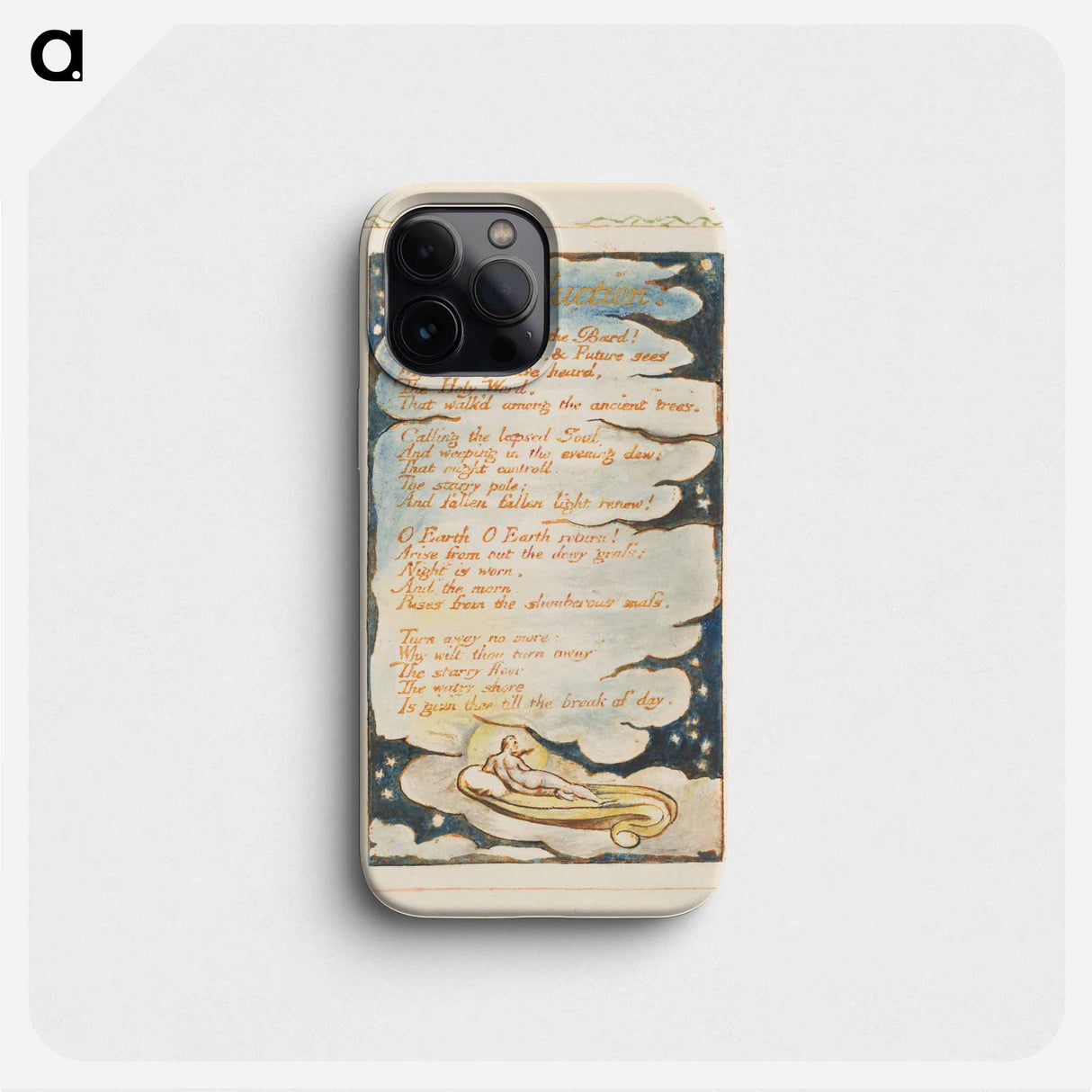 Songs of Experience: Introduction: Hear the voice of the Bard - ウィリアム ブレイク Phone Case.