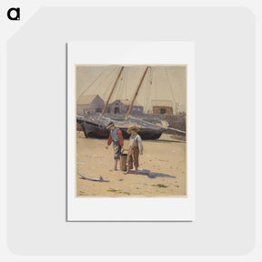 アートポストカード-A Basket of Clams - ウィンスロー ホーマー Postcard.
