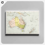 Orient Line Guide - アンティーク地図 Canvas.