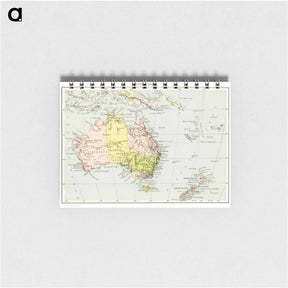 アートメモ帳-Orient Line Guide - アンティーク地図 Memo.