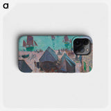 The Departure of the Boats - Claude Monet Phone Case.