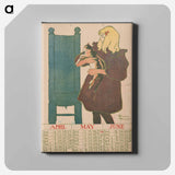 アートパネル-Vintage calendar print by Edward Penfield - エドワード ペンフィールド Canvas.