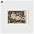 アートポストカード-Woman Lying on a Sofa - エルンスト ルートヴィヒ キルヒナー Postcard.