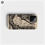 Woman Lying on a Sofa - エルンスト ルートヴィヒ キルヒナー Phone Case.