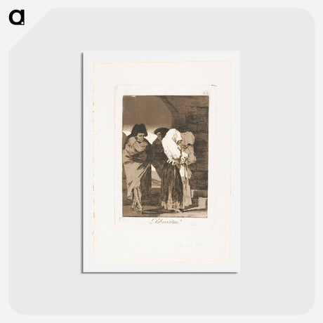 アートポストカード-Poor Little Girls! - フランシスコ デ ゴヤ Postcard.