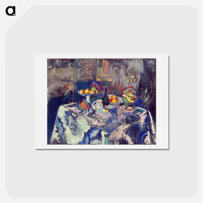 アートポストカード-Vase, Bottle and Fruit - アンリ マティス Postcard.