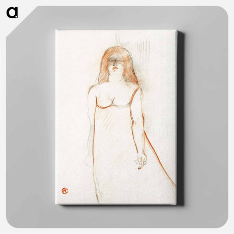 アートパネル-Mademoiselle Cocyte - アンリ ド トゥールーズ ロートレック Canvas.