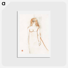 アートポストカード-Mademoiselle Cocyte - アンリ ド トゥールーズ ロートレック Postcard.