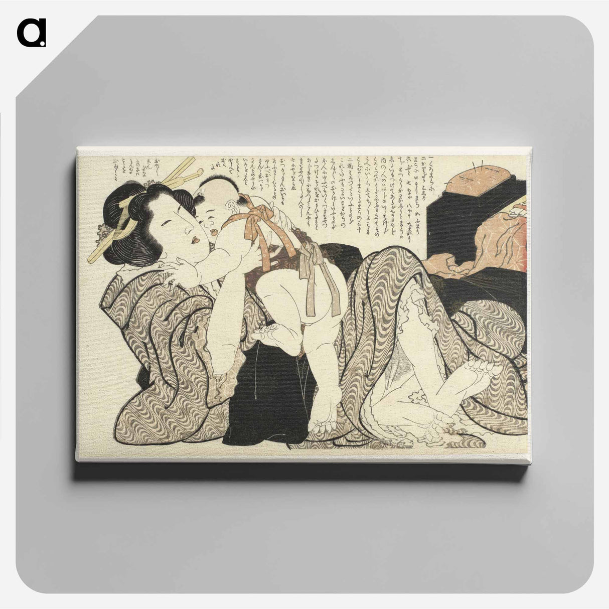 アートパネル-Original public domain image from the Rijksmuseum. - 葛飾 北斎 Canvas.
