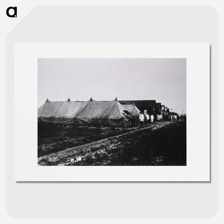 アートポスター-Contagious Wards at Camp Hospital No. 5, Genicart, France
 - 国立医学図書館 Poster.