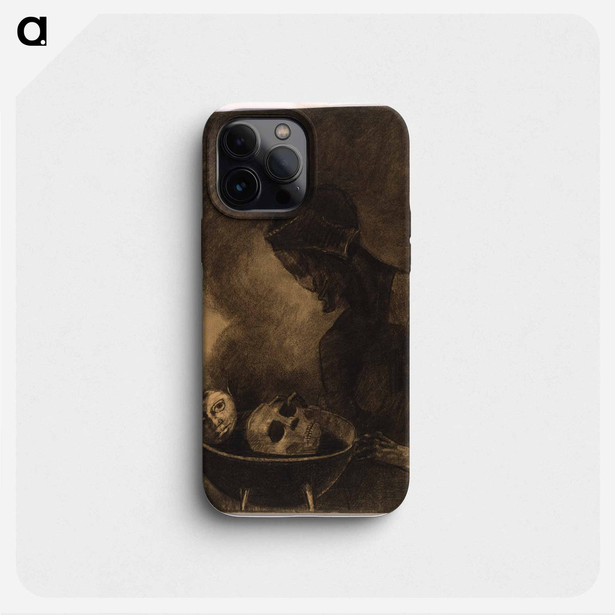 Cauldron of the Sorceress - Odilon Redon Phone Case.