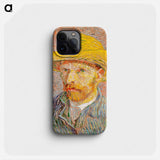 Self-Portrait with a Straw Hat - Vincent van Gogh Phone Case.