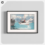 Fishing Boats, Key West - ウィンスロー ホーマー Poster.