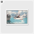 アートポストカード-Fishing Boats, Key West - ウィンスロー ホーマー Postcard.