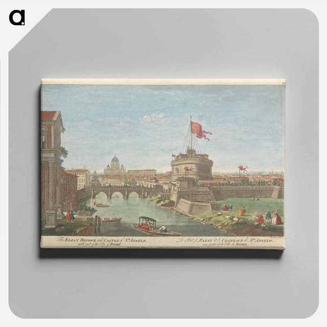 アートパネル-The Aelian Bridge and Castle of St. Angelo, with part of the City of Rome
 - イェール大学アートギャラリー Canvas.