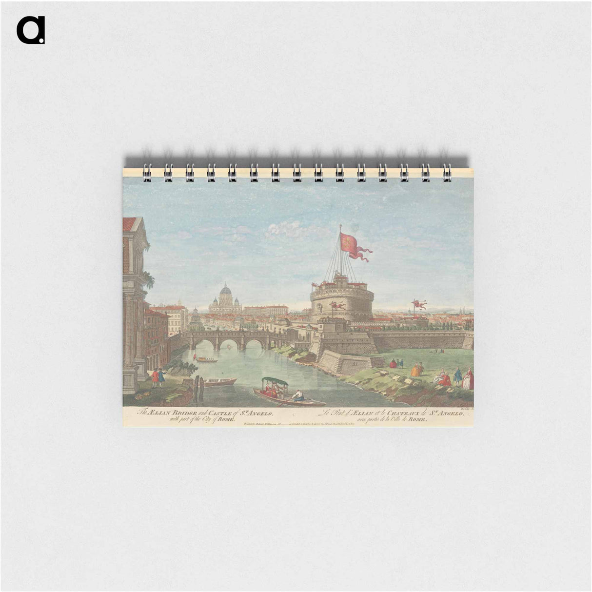 アートメモ帳-The Aelian Bridge and Castle of St. Angelo, with part of the City of Rome
 - イェール大学アートギャラリー Memo.