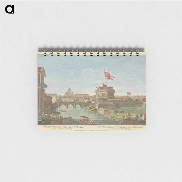 アートメモ帳-The Aelian Bridge and Castle of St. Angelo, with part of the City of Rome
 - イェール大学アートギャラリー Memo.
